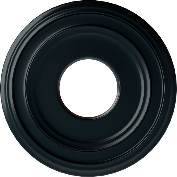 Ekena Millwork Classic Ceiling Medallion (Fits Canopies up to 7 1/4"), 12 3/8"OD x 4"ID x 1 1/8"P, Night Shade CM12CLNSF - main